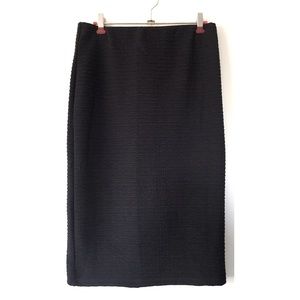 *SOLD* TopShop Black Textured Stretch Pencil Skirt